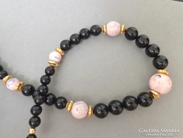 Black and pink necklace