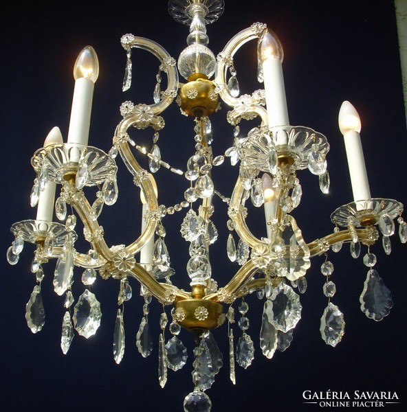 Mária Theresia crystal chandelier with 6 lights