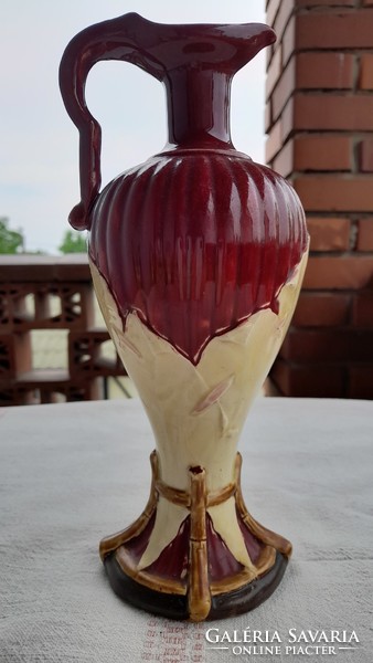 Art Nouveau majolica vase/jug