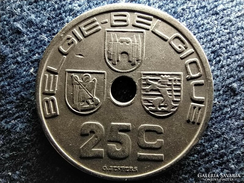 Belgium iii. Lipót (1934-1951) 25 centime (belgie-belgique) 1938 (id57819)