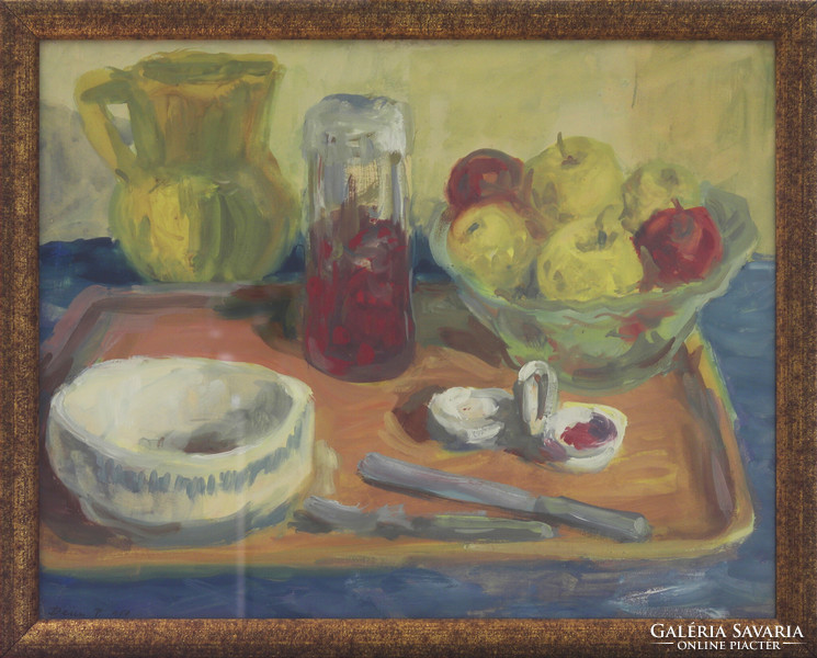 Deim pál - table still life with fruits (1957)