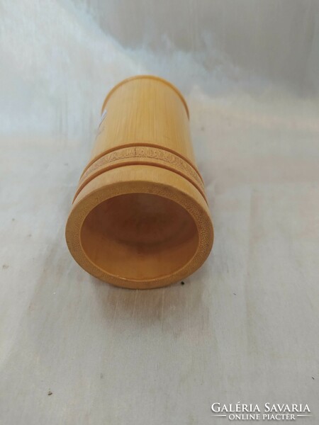Retró  bambusz  ceruzatartó