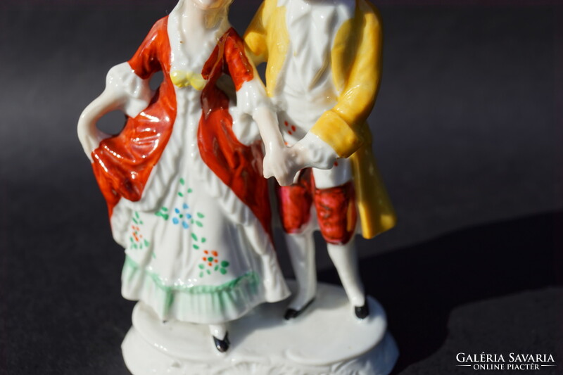 Old German porcelain miniature baroque pair