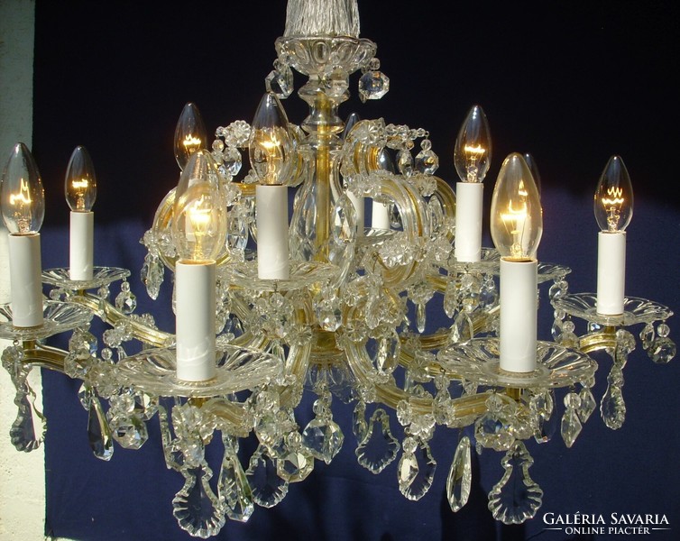 Mária Theresia crystal chandelier 12-burner chandelier