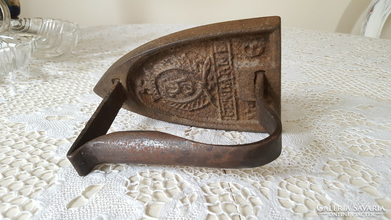 Antique French gendarmerie, cast iron iron