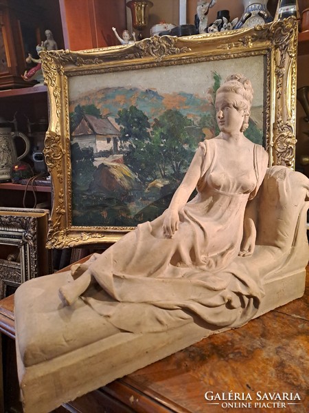 Huge terracotta statue of Madame Recamier