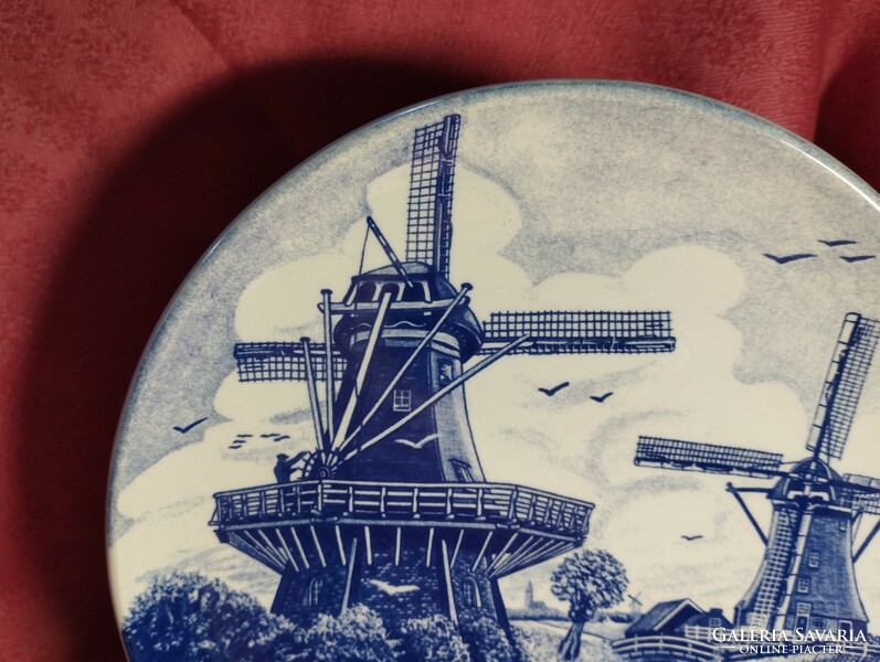 Delfts, Dutch porcelain decorative plate