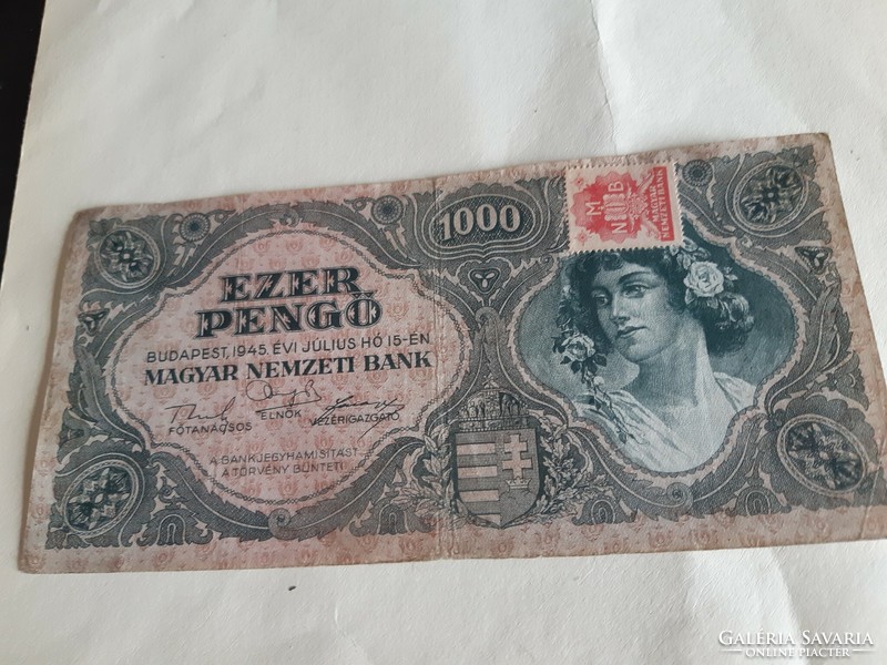 One thousand pengő 15.07.1945