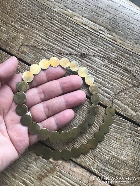 Old modernist copper necklace with bracelet