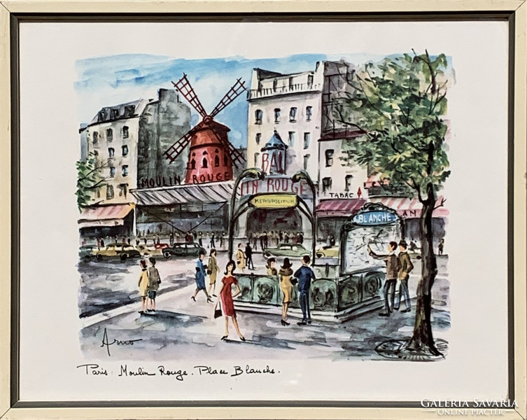 Arno Beijk: Paris, Moulin Rouge.Place Blanche