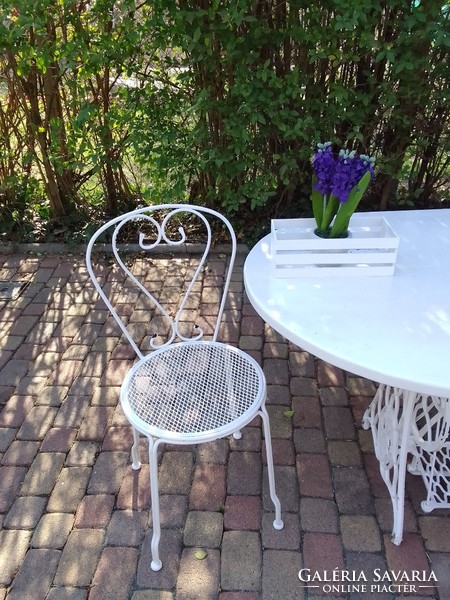 Romantic garden furniture set, wrought iron
