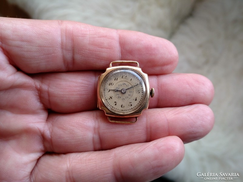 Swiss 14k gold women's watch