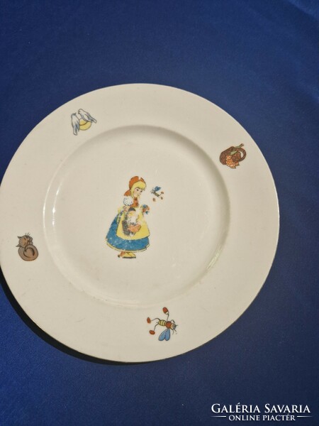 Zsolnay fairy tale pattern plate