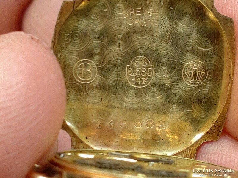 Swiss 14k gold women's watch