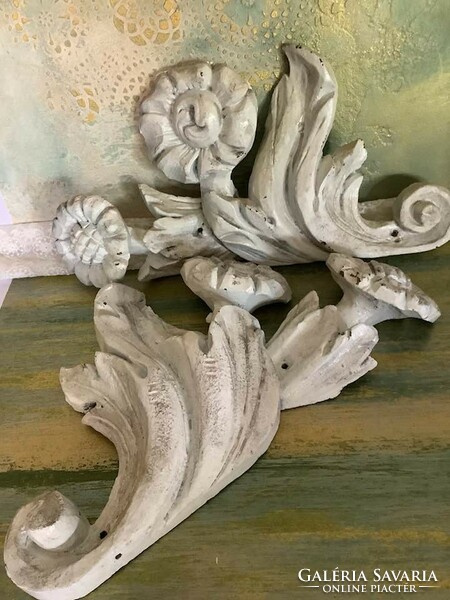 Shabby antique carved wooden wall decors