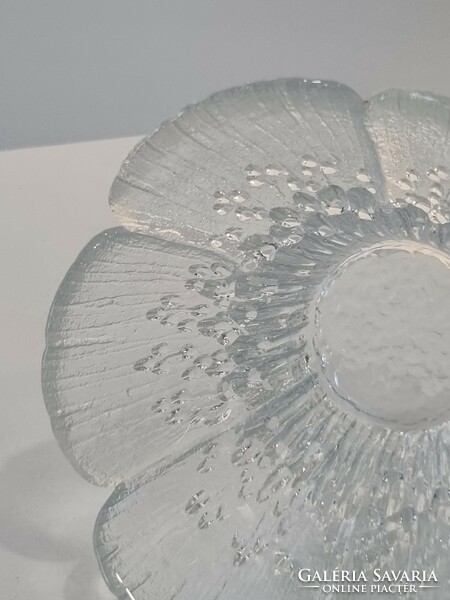 Finnish glass bowl, candle holder lasisepat mantsala pertti kallioinen design