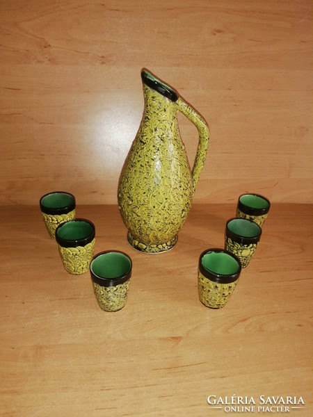 Gorka ceramic drink set - pourer with 6 glasses (5/d)