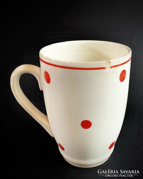 Granite mug with red dots