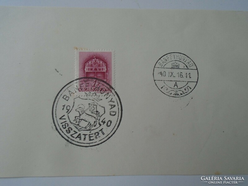 Za451.26 Transylvania returned commemorative stamps 1940-Szatmárnémeti, Bánffyhunyad, Szamosújvár Gygyószm