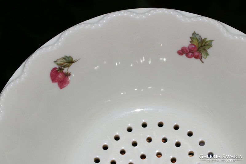 Porcelain fruit washer, filter bowl