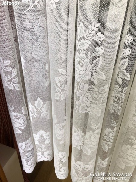 Curtain lace, ready-made curtain 6.80 m wide x 1.66 m high