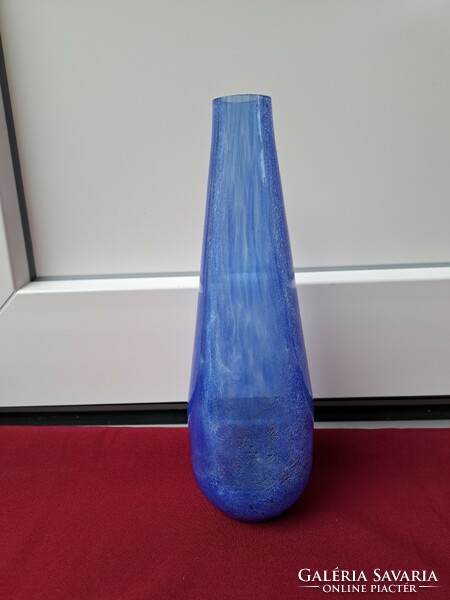Beautiful blue 23.5 Cm cracked veil glass veil Carcagi berek bath glass vase