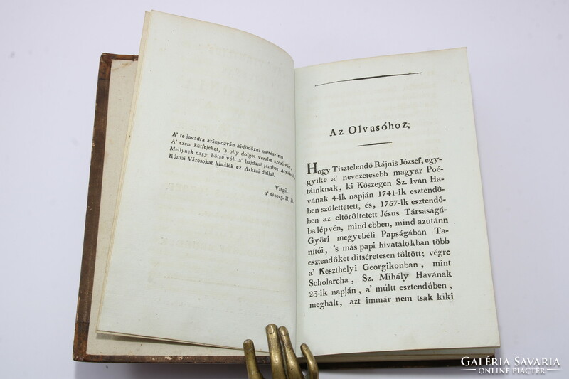 1814 - Vergilius Georgikonja - Az-az gazdaságra tanító versei Ritka Szép félbőr kötésben !!