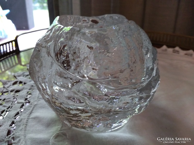 Kosta boda snowball candle holder