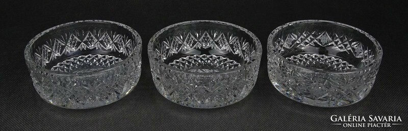 1N142 flawless crystal serving bowl 3 pieces 11 cm