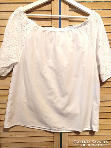 Carmen madeira linen blouse size 42-46