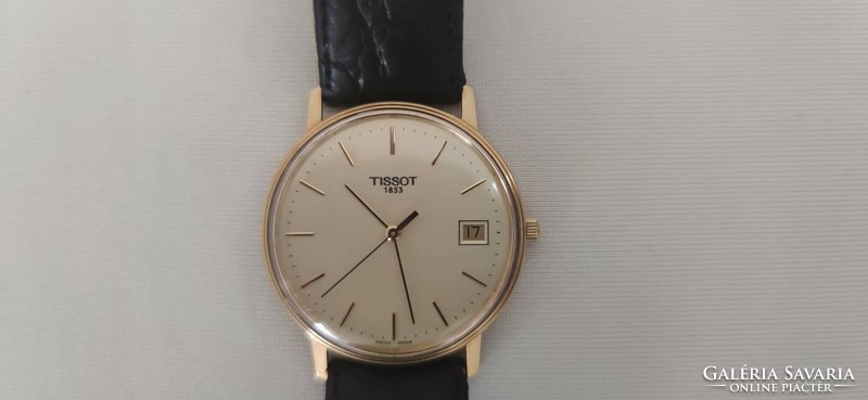 Tissot classic men's gold watch