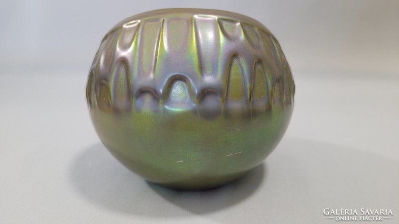 A rare Zsolnay eosin glazed modern ashtray