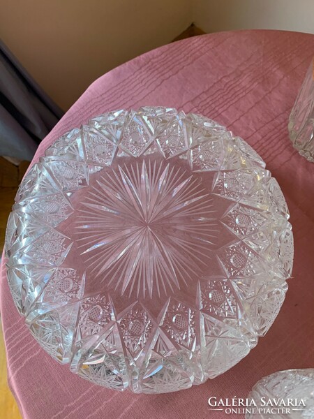 Crystal vase and bowl in one