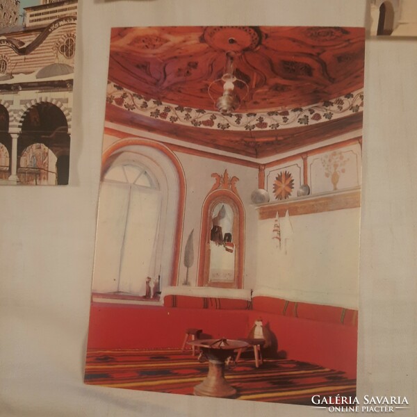 A rilai kolostor  13 darab színes kép + német és bolgár nyelvű ismertető   Szófia 1975
