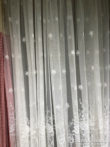 Lace curtain in the form of tulle, translucent, new