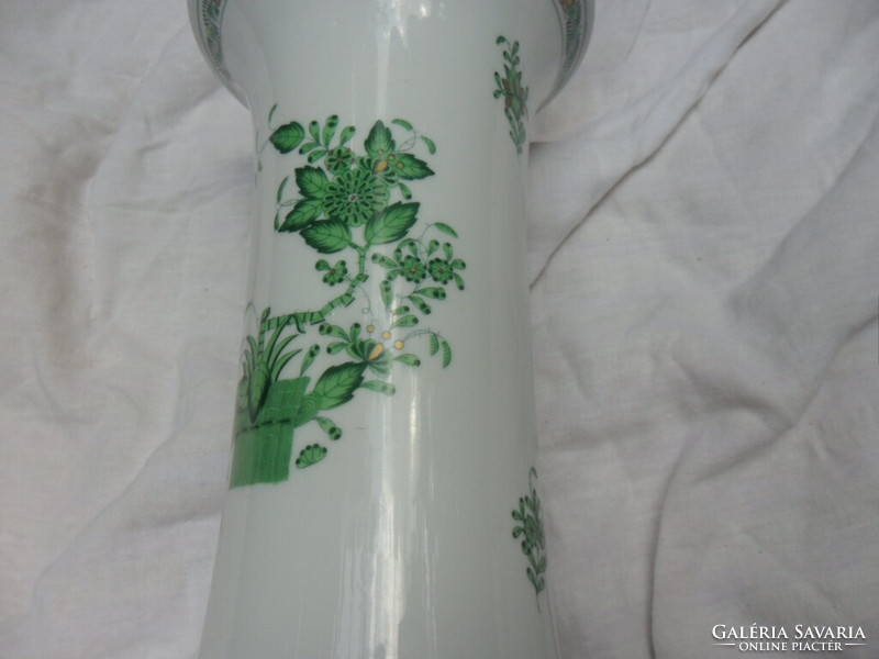 Herendi zöld apponyi mintás  váza