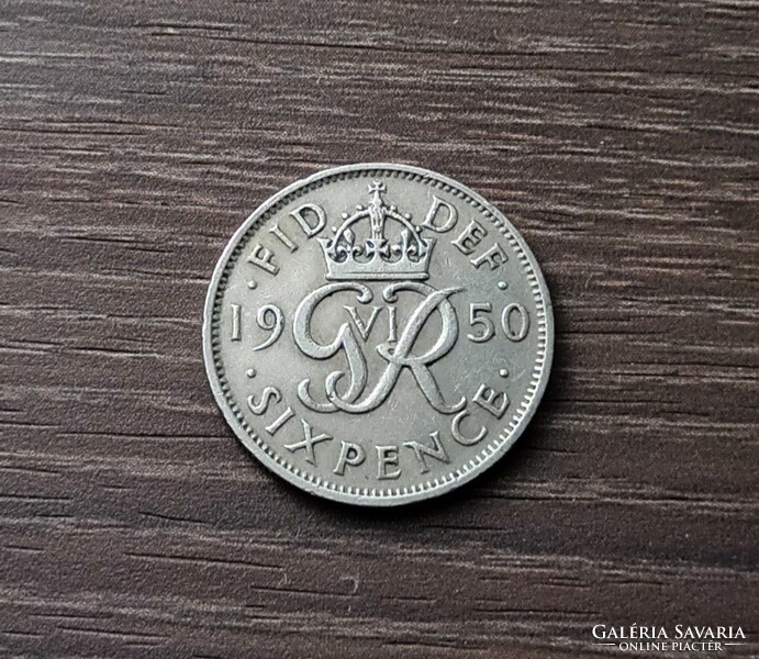 6 Pence, England 1950