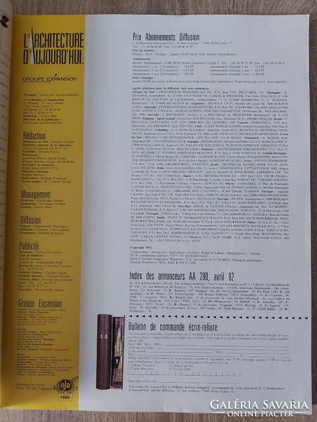 L'Architecture d'Aujourd'hui francia nyelvű építészeti folyóirat- képekkel, leírásokkal - 555