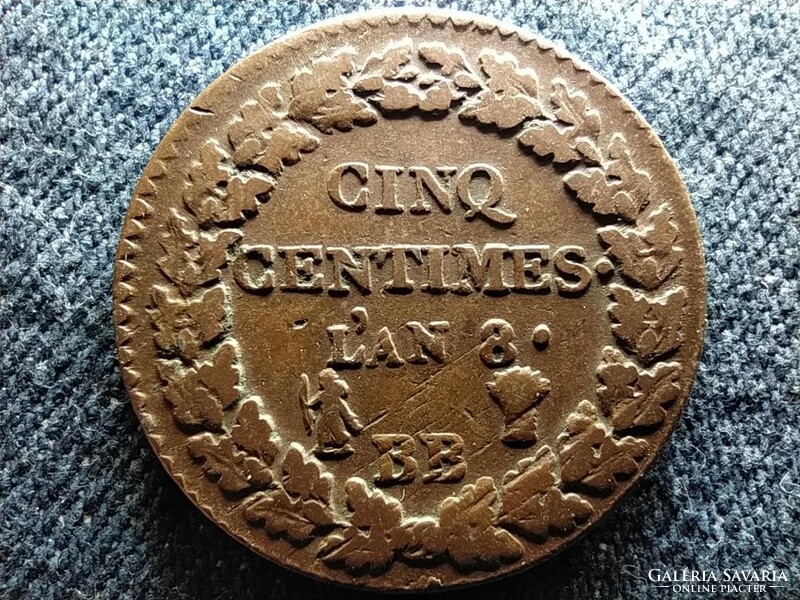 Franciaország 5 Centimes 1799 BB (id57077)