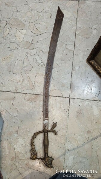 XIX. századi kard, 80 cm-es pengehosszúsággal, ritkaság.