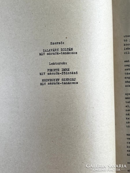 Zalaváry Zoltán: Vasúti járművek villamos fűtési és világítási berendezései 1972. (MÁV)