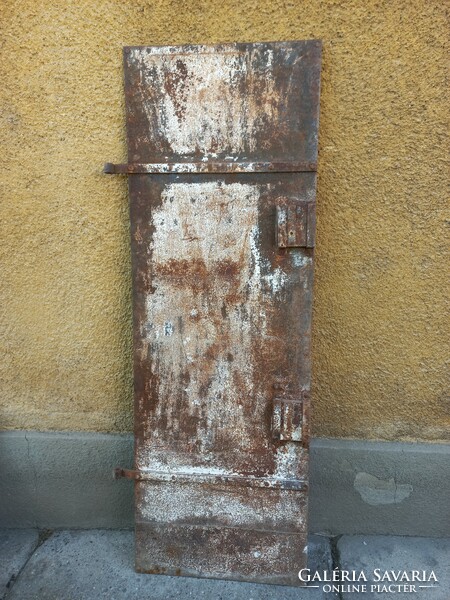 Antique iron door