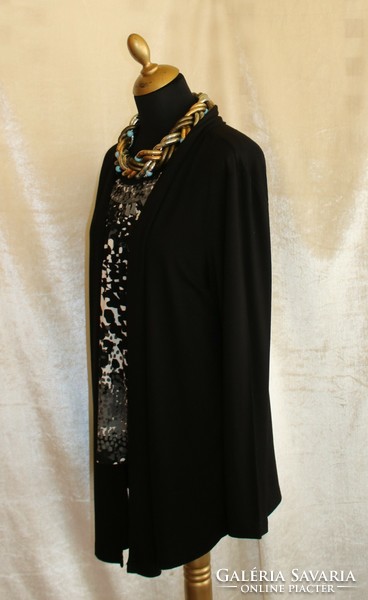 Tunika kardigánnal ,nagyon divatos formában fekete-fehér színvilággal- 42/44 méret