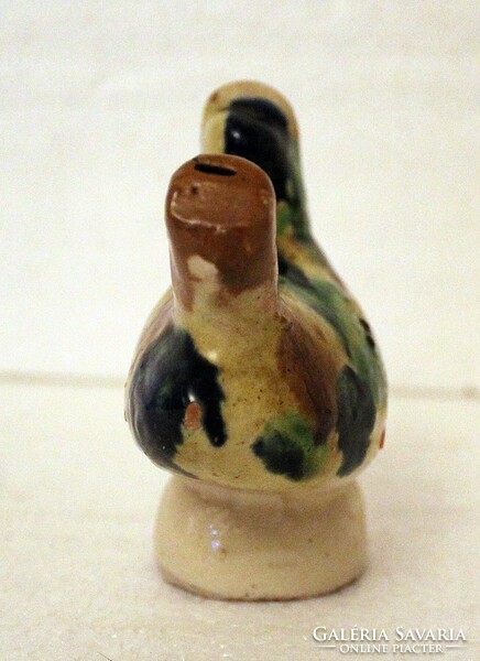 Old glazed ceramic bird whistle