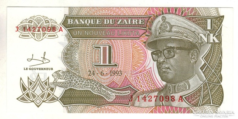 1 új likuta 1993 Zaire UNC