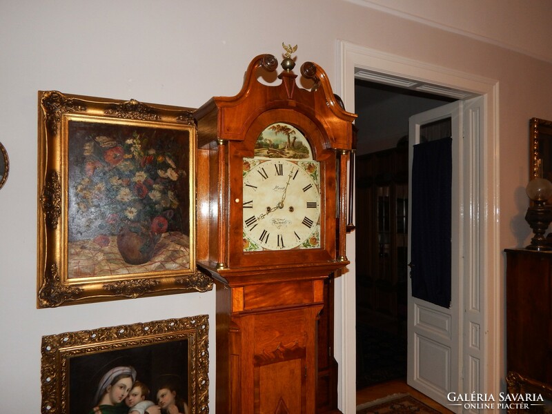 Also video - baroque standing clock from the first half of the 1800s in excellent and reliably working condition