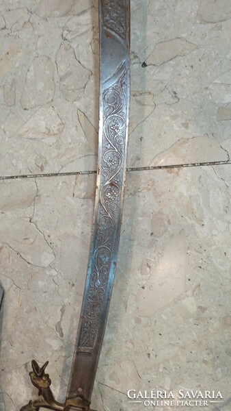 XIX. századi kard, 80 cm-es pengehosszúsággal, ritkaság.