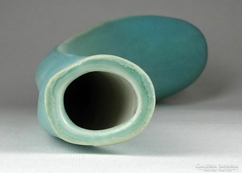 1H811 old large green porcelain vase fiber vase 33.5 Cm