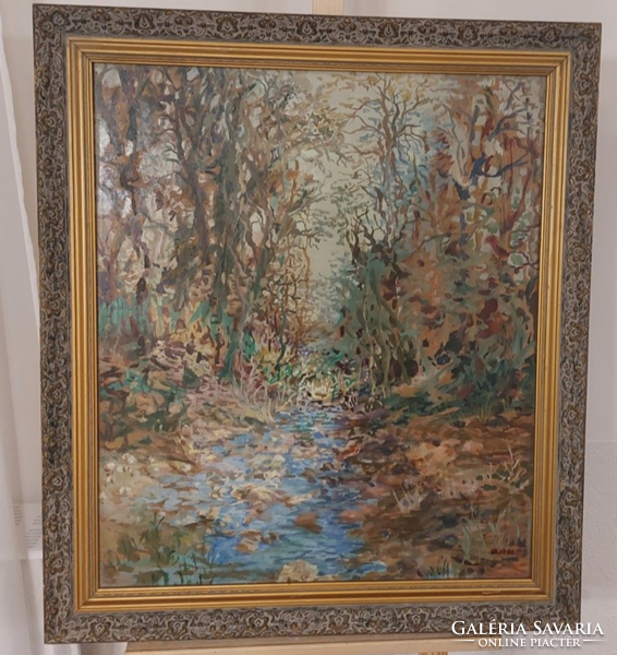 (K) beautiful landscape painting by Mónika Hájósy with a 71x82cm frame