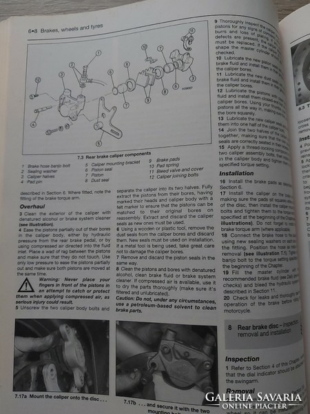 Haynes: DUCATI 600, 620, 750, 900  Manual - 1991 - 2005 ig angol nyelvű szerelési kézikönyv - 549